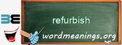 WordMeaning blackboard for refurbish